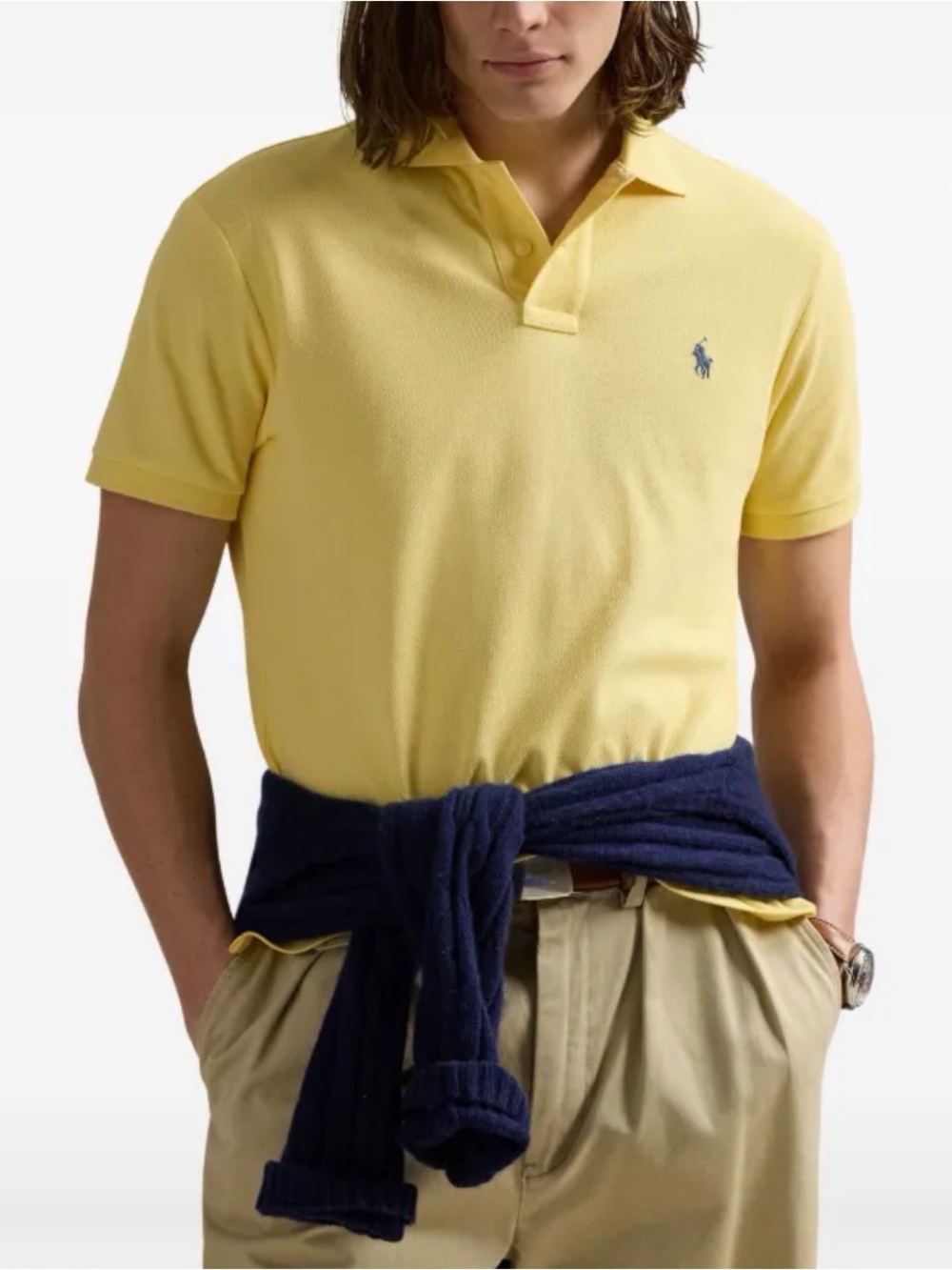 Polo by Ralph Lauren Light Yellow Pique Polo Shirt